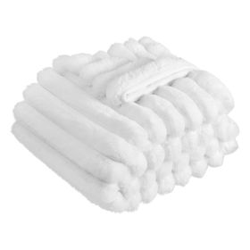 VEVOR Throw Blanket, 50 x 60 Inches / 1270 x 1524 mm, Faux Fur Cozy Throw Blankets, Cute Small Fuzzy Throws, Lightweight Super Soft Bed Blanket