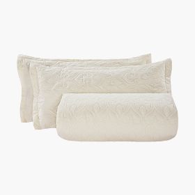 VEVOR King Quilt Set, 3-Piece Lightweight Comforter, Cotton King Size Quilt Bedding Set, Beige Bedspreads with 1 Quilt and 2 Pillow Shams