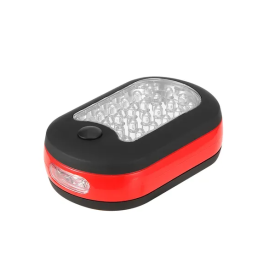 Compact Work Light 27LEDs Hang Lights Portable Magnetic Flashlight With Hook For Camping Hiking Emergency (Option: Red)