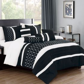 Rosario 7 Pieces Comforter Set (size: QUEEN)